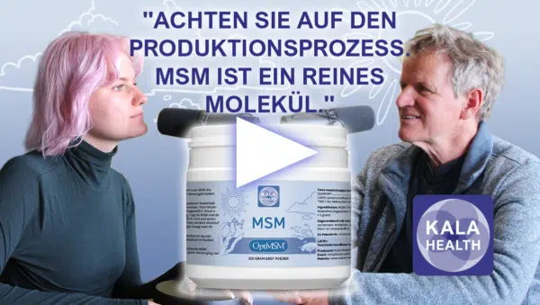 Die Therapeuten von Kala Health über die Bedeutung der Supplementierung mit hochwertigem OptiMSM Pulver und die Wirkungen von MSM.