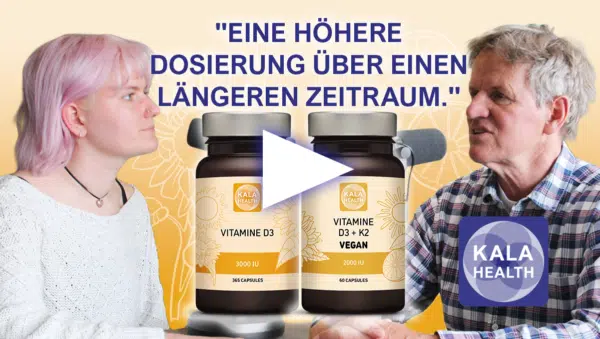 Die Therapeuten von Kala Health besprechen die Vorteile einer längeren Einnahme einer höheren Dosis Vitamin D.